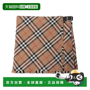 SS2025 8102634 浅棕色 Burberry Woo BURBERRY Check 女士半身裙