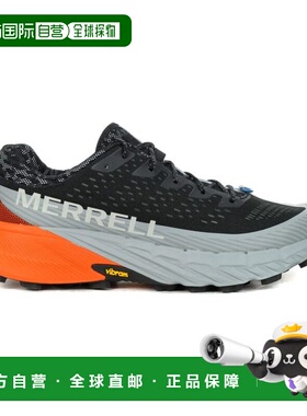 Merrell 男士 Agility Peak 5 黑/橘色 越野跑鞋 J068051迈乐