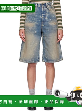 1h可退 潮奢 Acne Studios 艾克妮 女士 蓝色 Loose-Fit 牛仔短裤