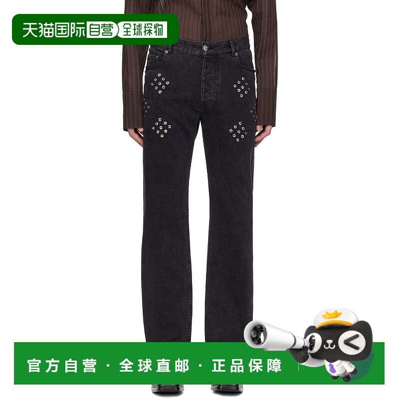 1h可退 潮奢 Ludovic De Saint Sernin 男士 黑色 Regular 牛仔裤
