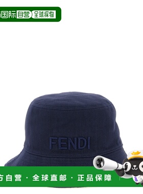 FENDI 女士帽子 FXQ977AVGLF0RU7 SS2026 蓝色 Reversible denim
