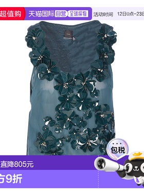PINKO 女士背心吊带 106029A2ZMXX0 AW2025 绿色 Green Dulce Top