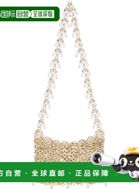 1h可退 潮奢 Rabanne 女士 金色 Crystal 单肩包 26PSS0127MET859