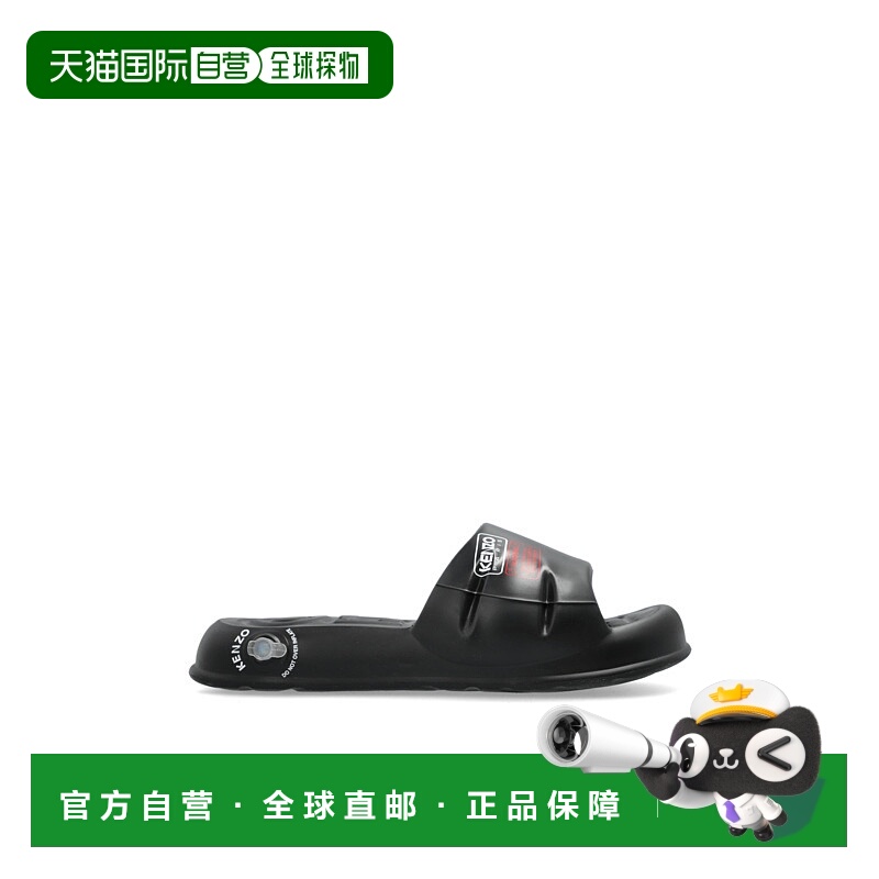 1h可退 KENZO 男士凉鞋 FF55MU210E5099 SS2025 黑色 圆头拖鞋