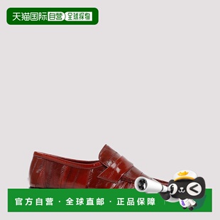 F1280E17RUG AW2025 红色 THE leather 女士芭蕾乐福鞋 Eel ROW
