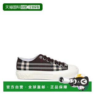 BURBERRY 男士运动鞋 8114133 AW2025 黑色 Check Sneaker