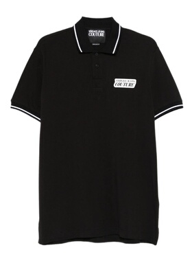 VERSACE 男士POLO衫 80GAGT17CJ01T899 SS2026 黑色短袖范思哲
