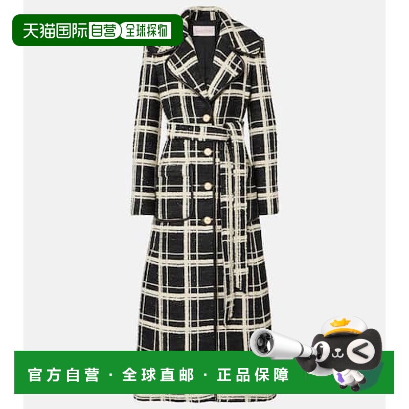 1h可退 潮奢 Valentino 华伦天奴 女士 Mossi 羊毛混纺花呢大衣