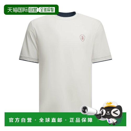 BRUNELLO CUCINELLI 男士T恤 MW8577427TCZG13WHITE