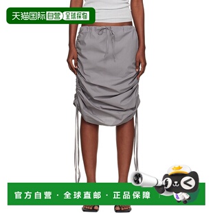 1h可退 潮奢 Baserange 女士 灰色 Pictorial Strap 半身裙 SSPIS