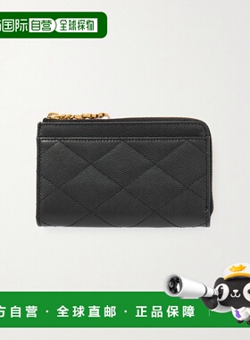 1h可退 潮奢 Saint Laurent 圣罗兰 女士 绗缝织纹皮革钱包 86243