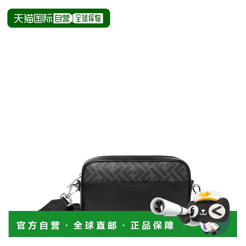 1h可退 FENDI 男士斜挎包 7M0286AJF0F0GXN AW2025 黑色 BORSE A