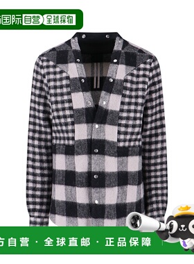 1h可退 潮奢 rick owens 瑞克 欧文斯 男士 黑色衬衫 RU02E1757WJ