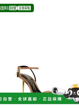 1h可退 TOM FORD 女士凉鞋 W2748LKD002G1J003 AW2025 浅黄色高跟