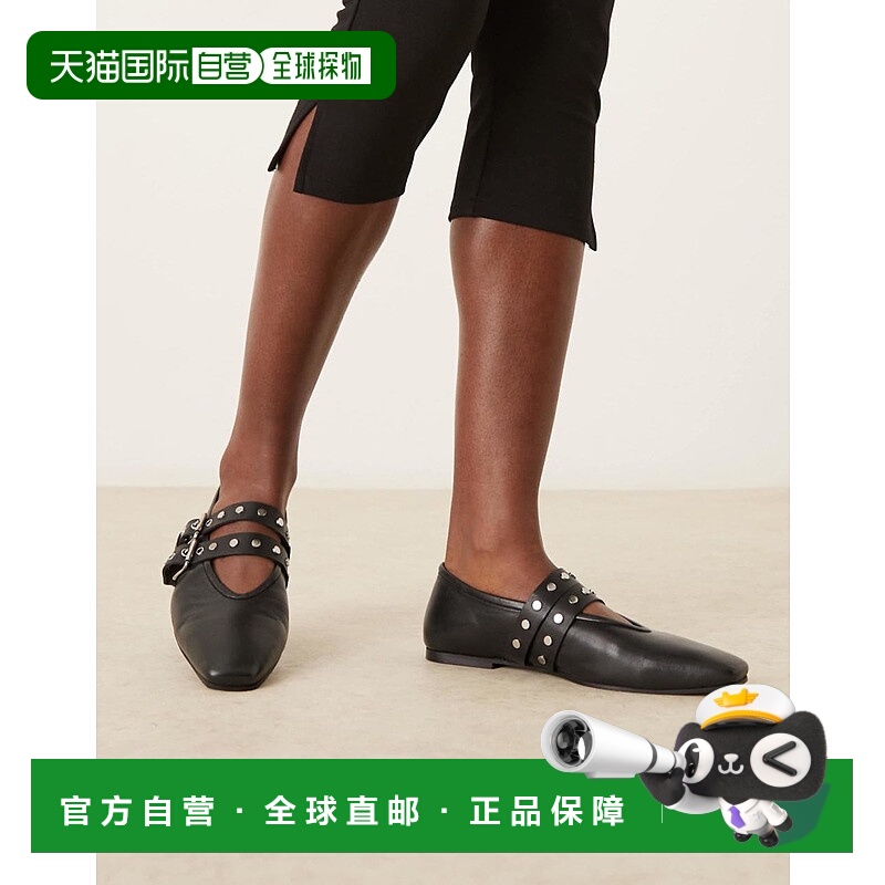 1h可退 潮奢 ASOS 女士 Lava premium chisel 设计鞋头玛丽珍皮质