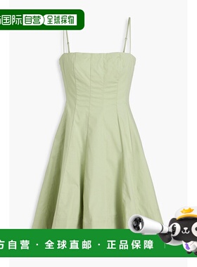 1h可退 潮奢 Staud 女士 Wylie 弹力棉质府绸迷你连衣裙 R25S2248