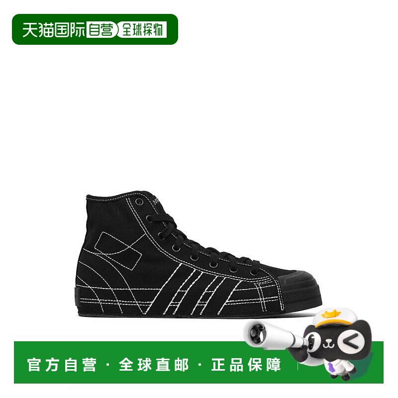 Y-3 男士运动鞋 IH2554 AW2024 黑色 Nizza 高帮运动鞋