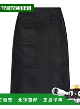 LEMAIRE 女士半身裙 SK1055LD1059BK996 AW2025 黑色短裙包臀裙