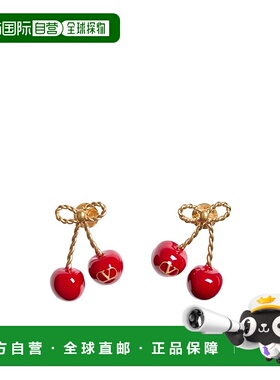 VALENTINO 女士耳饰 WJ0Z80MJP03Y SS2025 红色 樱桃耳环