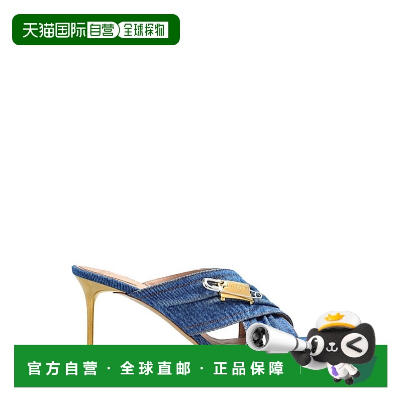 1h可退 BALMAIN 女士高跟鞋 EN1UR079BLU SS2025 蓝色 BALMAIN Sh