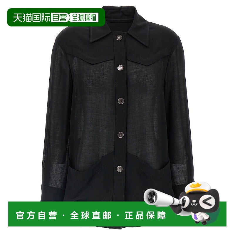 SALVATORE FERRAGAMO 女士夹克 0758952NERO SS2023