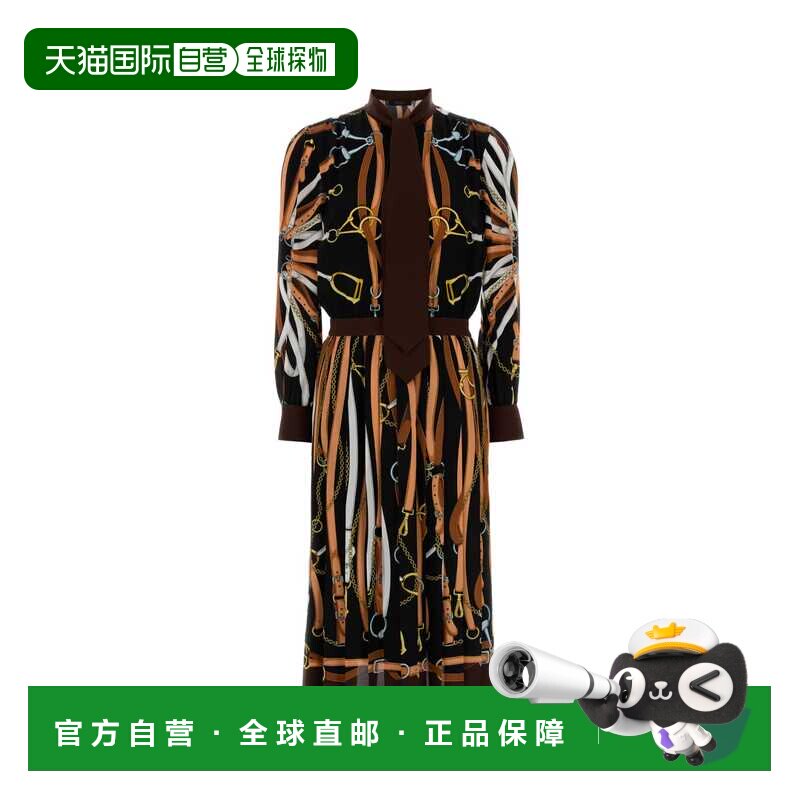 GUCCI 女士连衣裙 876083ZAVEN1190 AW2026 花色 Black/brown sil图片