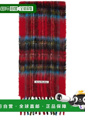 1h可退 潮奢 Acne Studios 艾克妮 男士 红色 & 蓝色 Mohair Chec