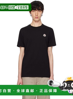 1h可退 潮奢 Moncler 盟可睐 男士 三件装黑色徽标贴饰 T 恤 K109