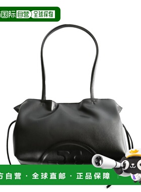 TORY BURCH 女士手提包 178768001 SS2026 黑色 Ella 小号抽绳手