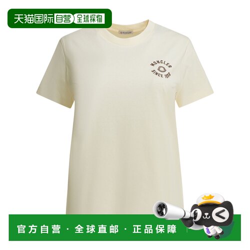 MONCLER 女士T恤 8C0003089AUO034 SS2026 白色