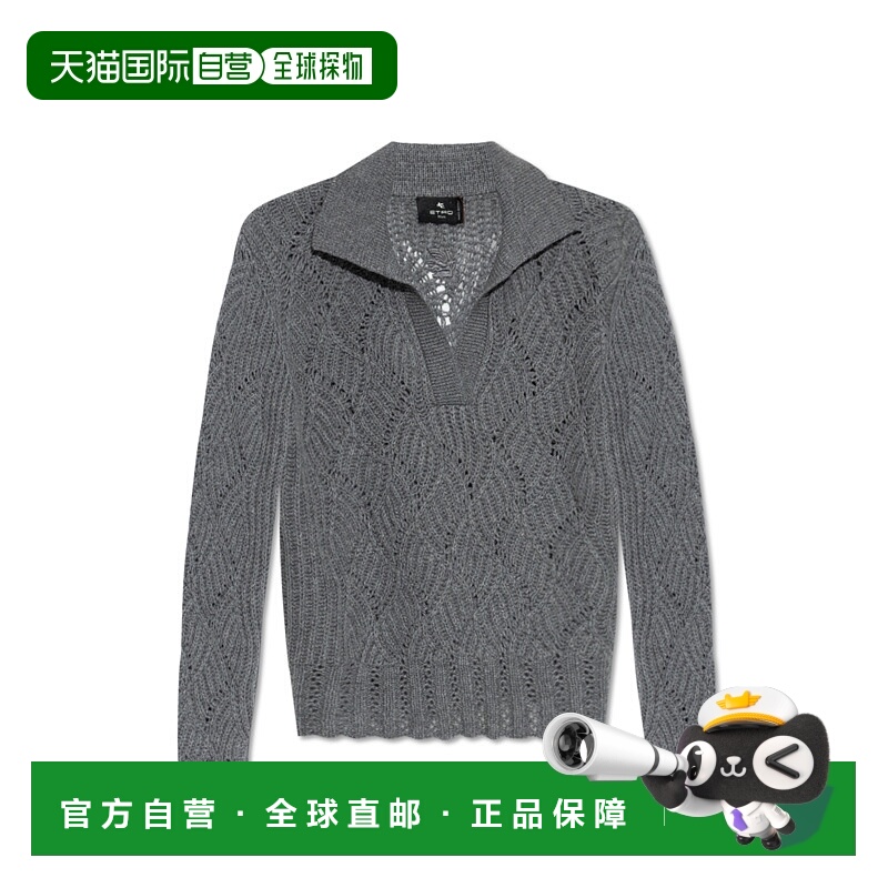 1h可退 ETRO 女士针织衫 WRKE0332AW008N3454 AW2025 灰色 Cashme