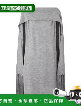 BURBERRY 女士连衣裙 45640111 SS2022 灰色 美利奴羊毛无袖连衣