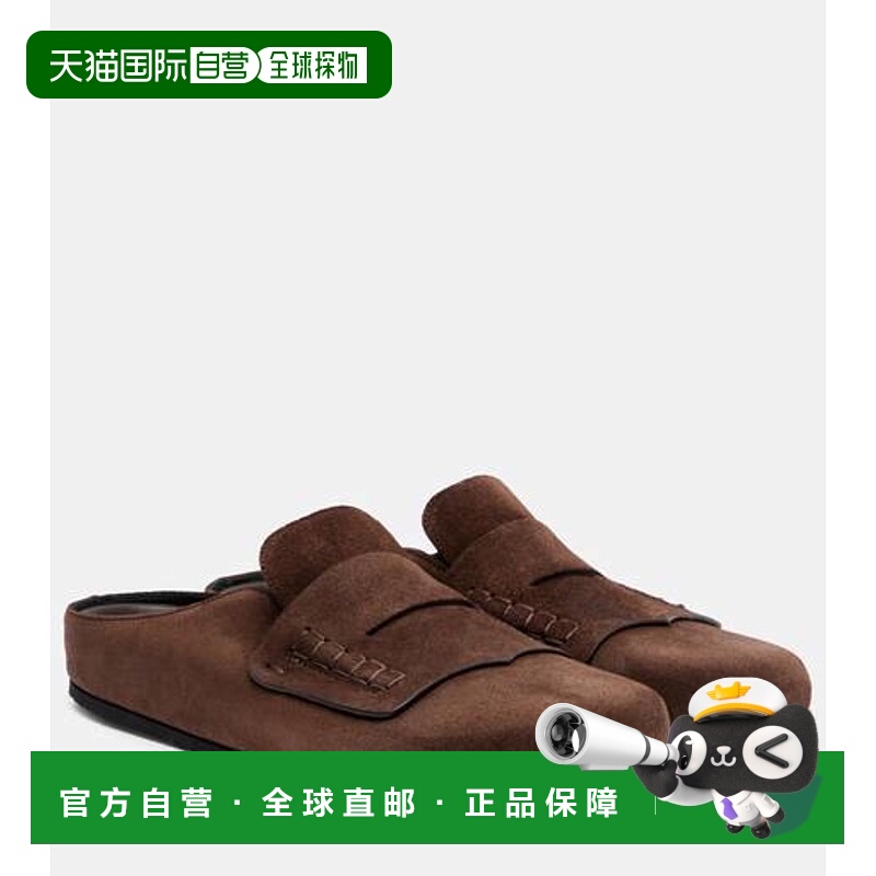 1h可退 潮奢 Jacquemus 女士 绒面革凉拖 brown棕色 舒适时尚