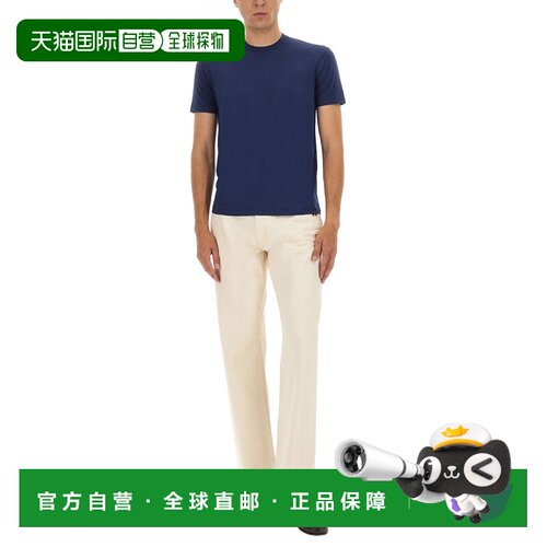 1h可退 TOM FORD 男士T恤 JCS004JMT012HB416 AW2025 蓝色