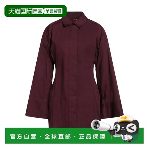Staud 女士 衬衫式连衣裙 red红色 舒适时尚