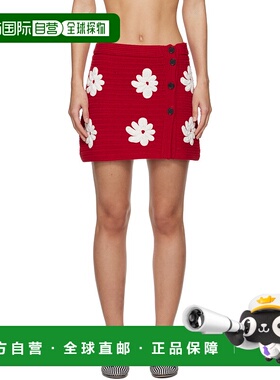 1h可退 潮奢 Msgm 女士 红色短裙 3841MDD192257286半身裙包臀裙