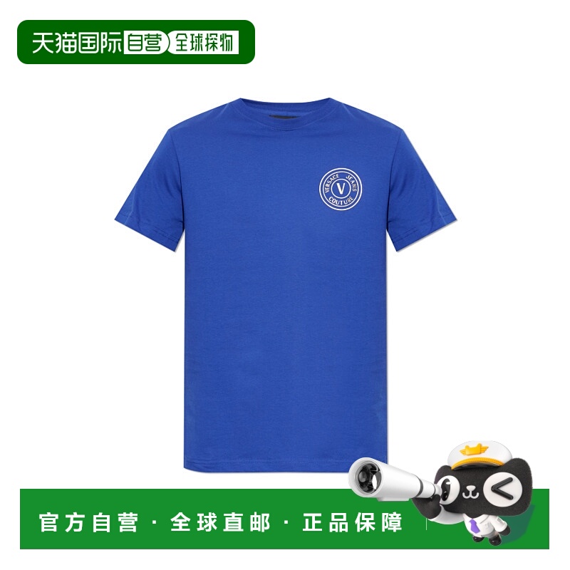 1h可退 VERSACE JEANS 男士T恤 79GAHT00CJ00TG28 AW2025短袖男装