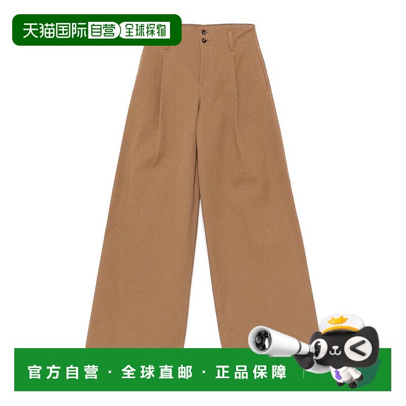 CHLOÉ 女士休闲裤 CH25APA11365208 AW2025 棕色 High-rise wide