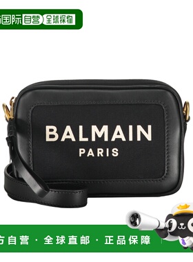 BALMAIN 女士斜挎包 FN6BB720TCOUEAB SS2025 黑色 徽标单肩包