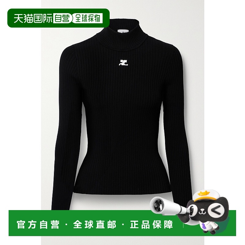 1h可退 潮奢 Courreges 女士 徽标针织衫 PERMPU022FI0001
