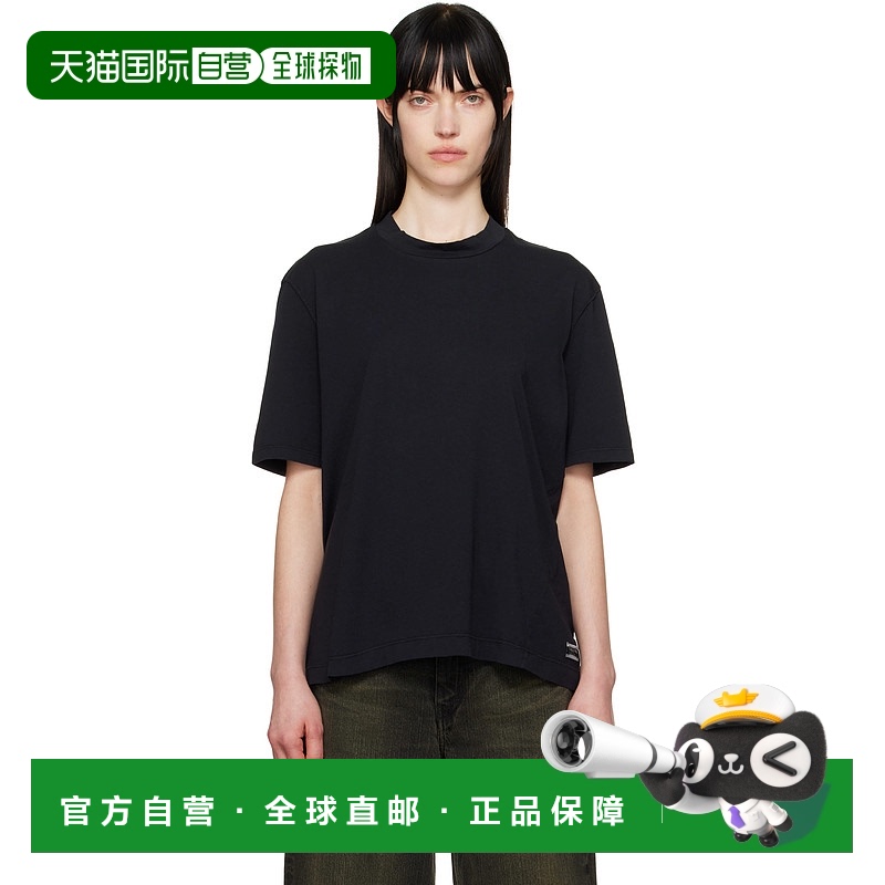 1小时内可退 潮奢 Our Legacy 女士 黑色 Big T 恤 W2256BB