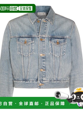 1h可退 潮奢 essentials fear of god 男士 浅靛蓝色棉质牛仔布夹