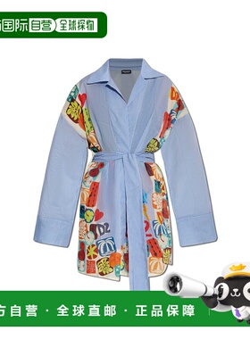 DSQUARED2 女士泳装 D6A2D52300977 AW2025 蓝色 长袖连衣裙