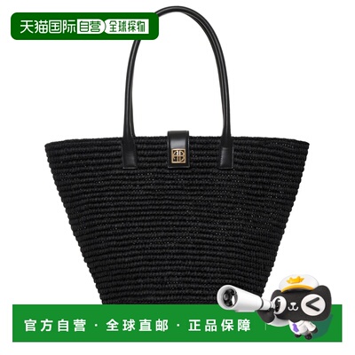 1h可退 潮奢 ANINE BING 女士 黑色 Lou Monogram 托特包 A131122