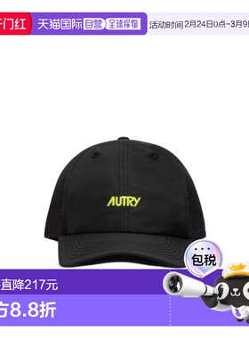 AUTRY 男士帽子 ACPU069K SS2026 黑色 刺绣标志棒球帽
