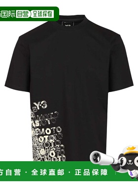 Y-3 男士T恤 KR2223BLACK SS2026 黑色 GFX SS TEE