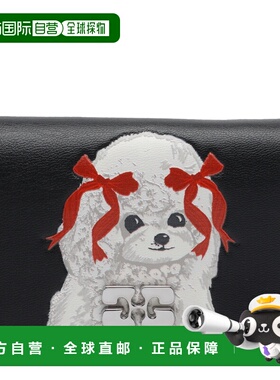 GANNI 女士手拿包 B3010125099 SS2026 黑色 Puddle Card Holder