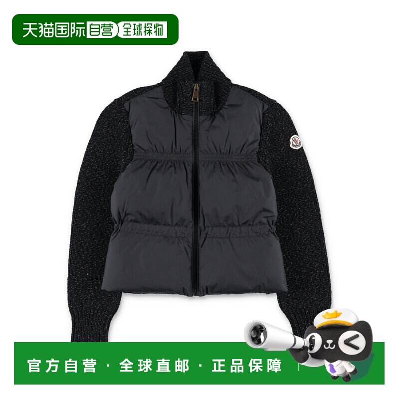 MONCLER 女童针织衫 9B00011M8258999 AW2025 黑色 MAGLIERIA - 实物图