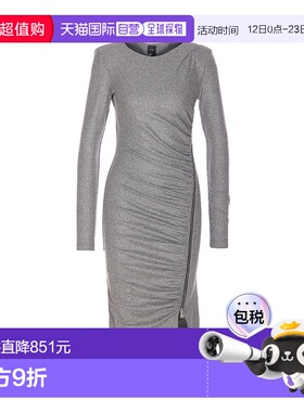 PINKO 女士连衣裙 106126A2ZUI76 AW2025 灰色 ALMUNDENA ABITO F