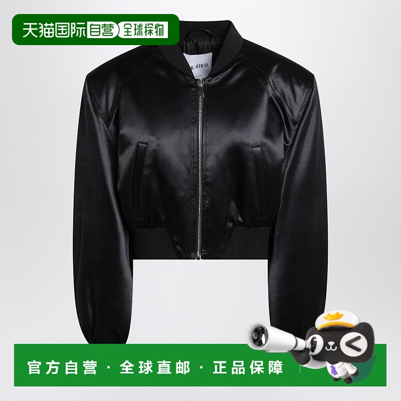潮奢 The Attico 女士 黑色光泽短款短夹克 260WCB0010VVV102AA10